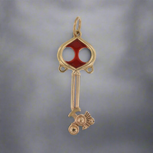 Kingdom Hearts Spellbinder Keyblade Pendant - Le Dragon Argenté