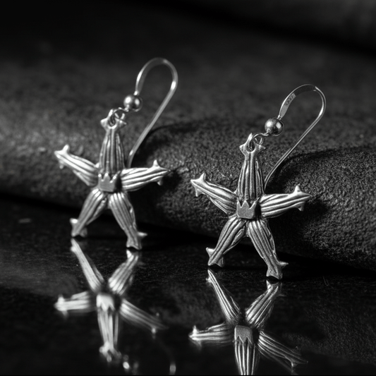 Kingdom Hearts Wayfinder Earrings in Sterling Silver or Antique Bronze - Le Dragon Argenté