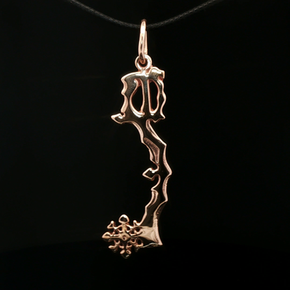 Kingdom Hearts Diamond Dust Keyblade Pendant  in Antique Bronze - Le Dragon Argenté
