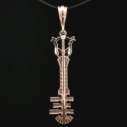 Ends of the Earth Keyblade Pendant in Antique Bronze - Le Dragon Argenté