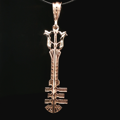 Ends of the Earth Keyblade Pendant in Antique Bronze - Le Dragon Argenté