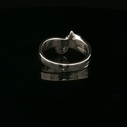 Kitsune Fox Gemstone Ring in Sterling Silver in Ruby - Le Dragon Argenté