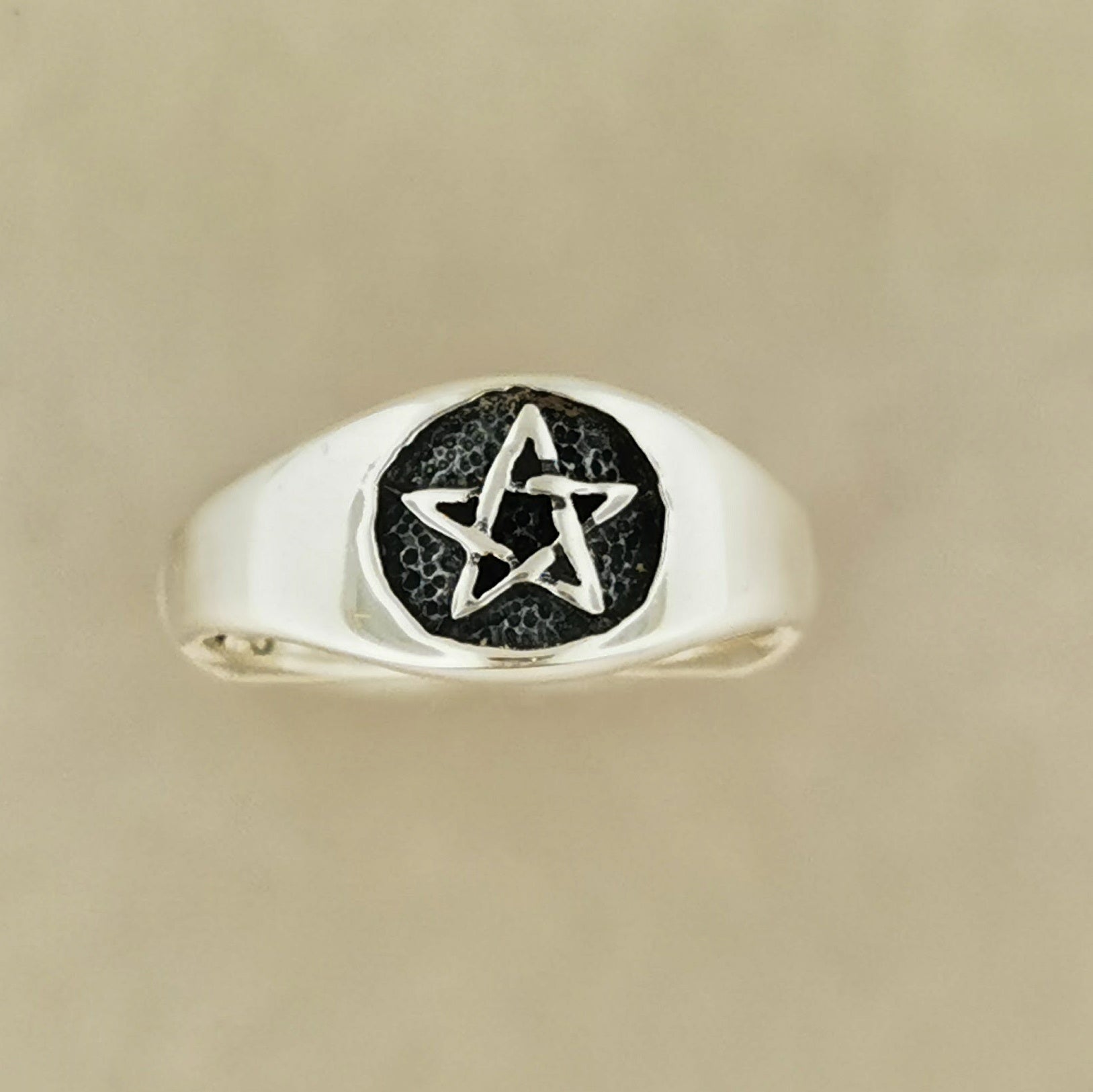 Ladies Pentacle Ring in Sterling Silver or Antique Bronze,  Silver Pentacle Ring, Bronze Pentacle Ring, Ladies Pentacle Ring, Silver Pagan Ring, Antique Bronze Pagan Ring, Silver Pagan Jewelry, Bronze Pagan Jewelry, Silver Wicca Ring, Bronze Wicca Ring, Silver Witch Ring, Bronze Witch Ring, Silver Star Ring, Bronze Star Ring
