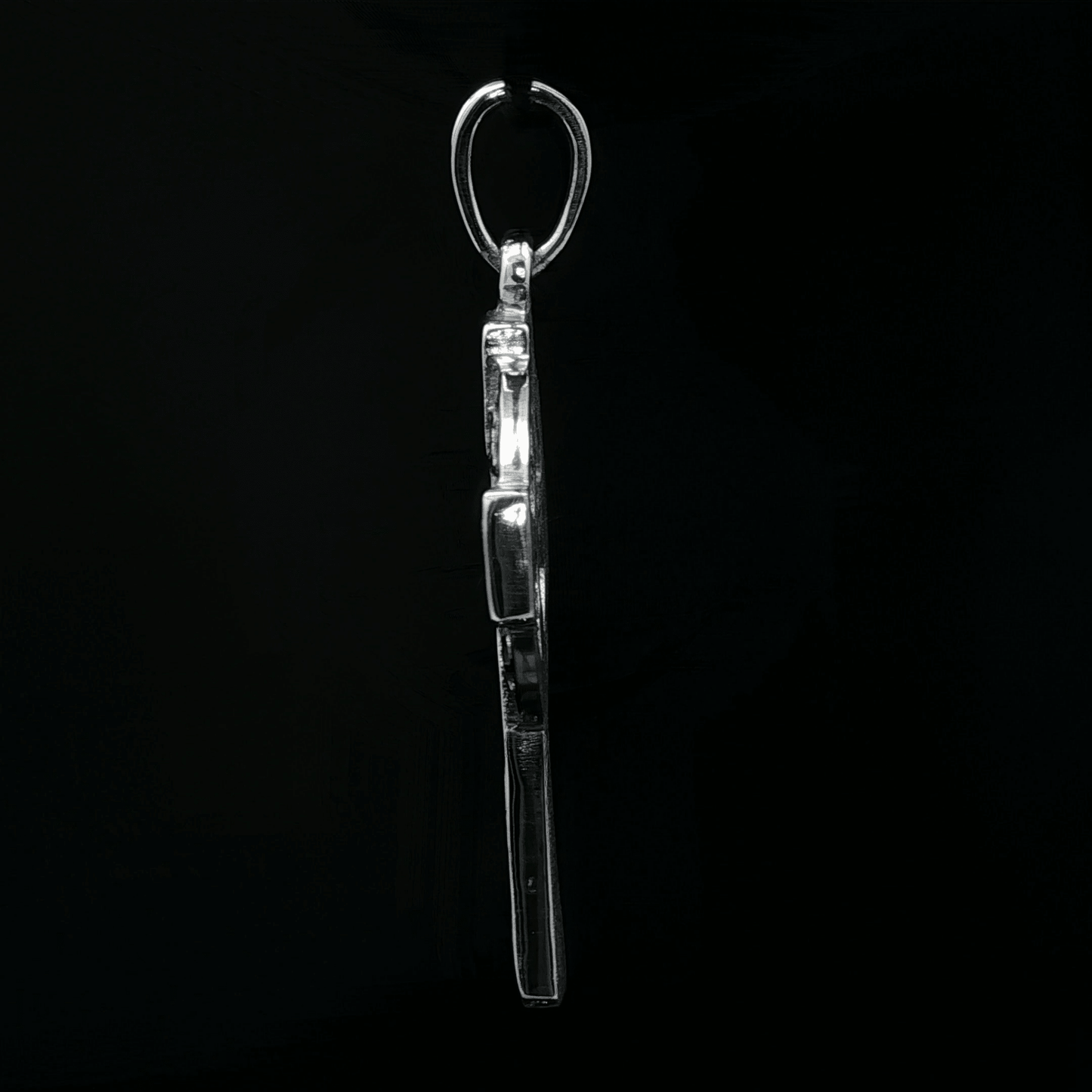 Large Celtic Cross in Stainless Steel - Le Dragon Argenté