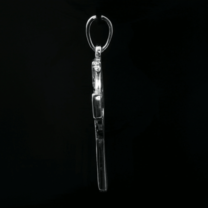 Large Celtic Cross in Stainless Steel - Le Dragon Argenté