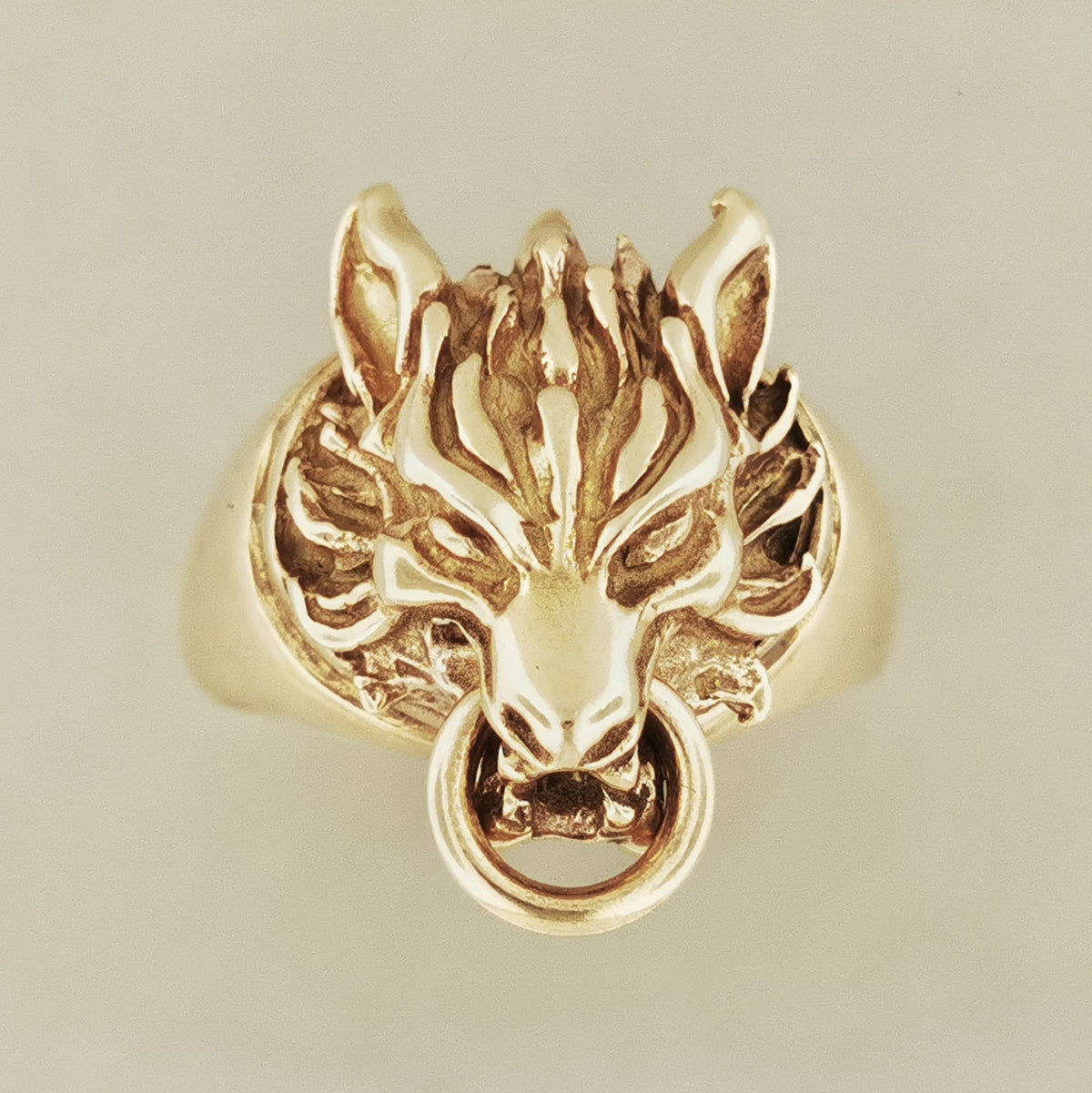 Ff7 Rings Large Final Fantasy 7 Fenrir Wolf Ring