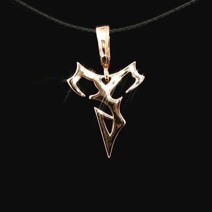 Large Final Fantasy X Tidus Pendant in Antique Bronze - Le Dragon Argenté