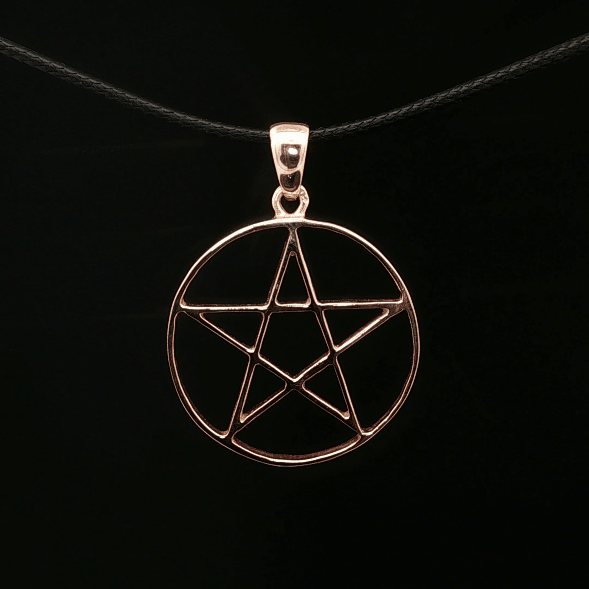 Large Pentacle Pendant in Sterling Silver or Antique Bronze - Le Dragon Argenté