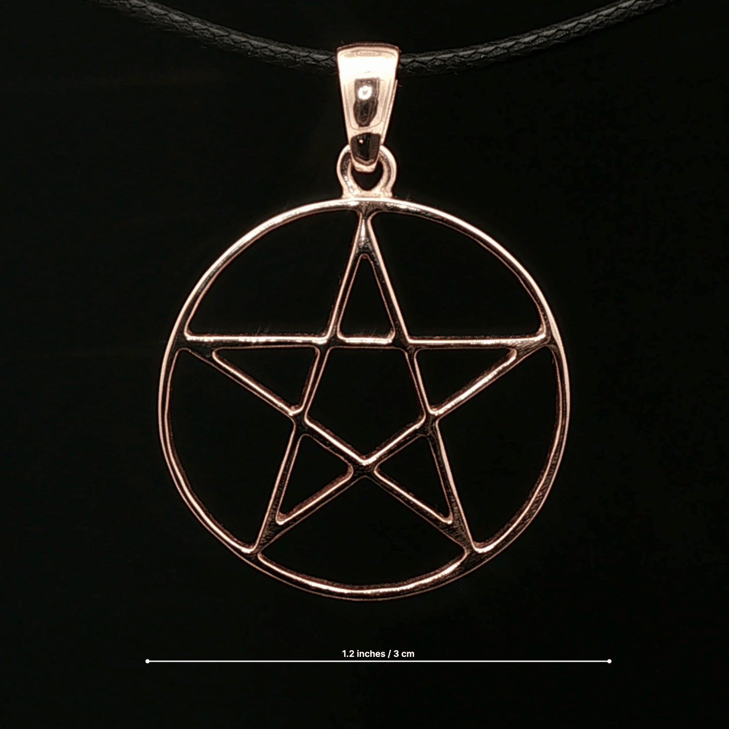Large Pentacle Pendant in Sterling Silver or Antique Bronze - Le Dragon Argenté
