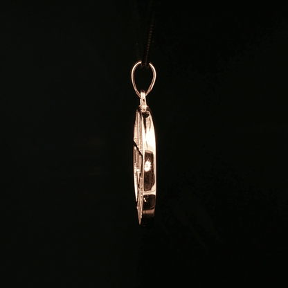 Large Pentacle Pendant in Sterling Silver or Antique Bronze - Le Dragon Argenté