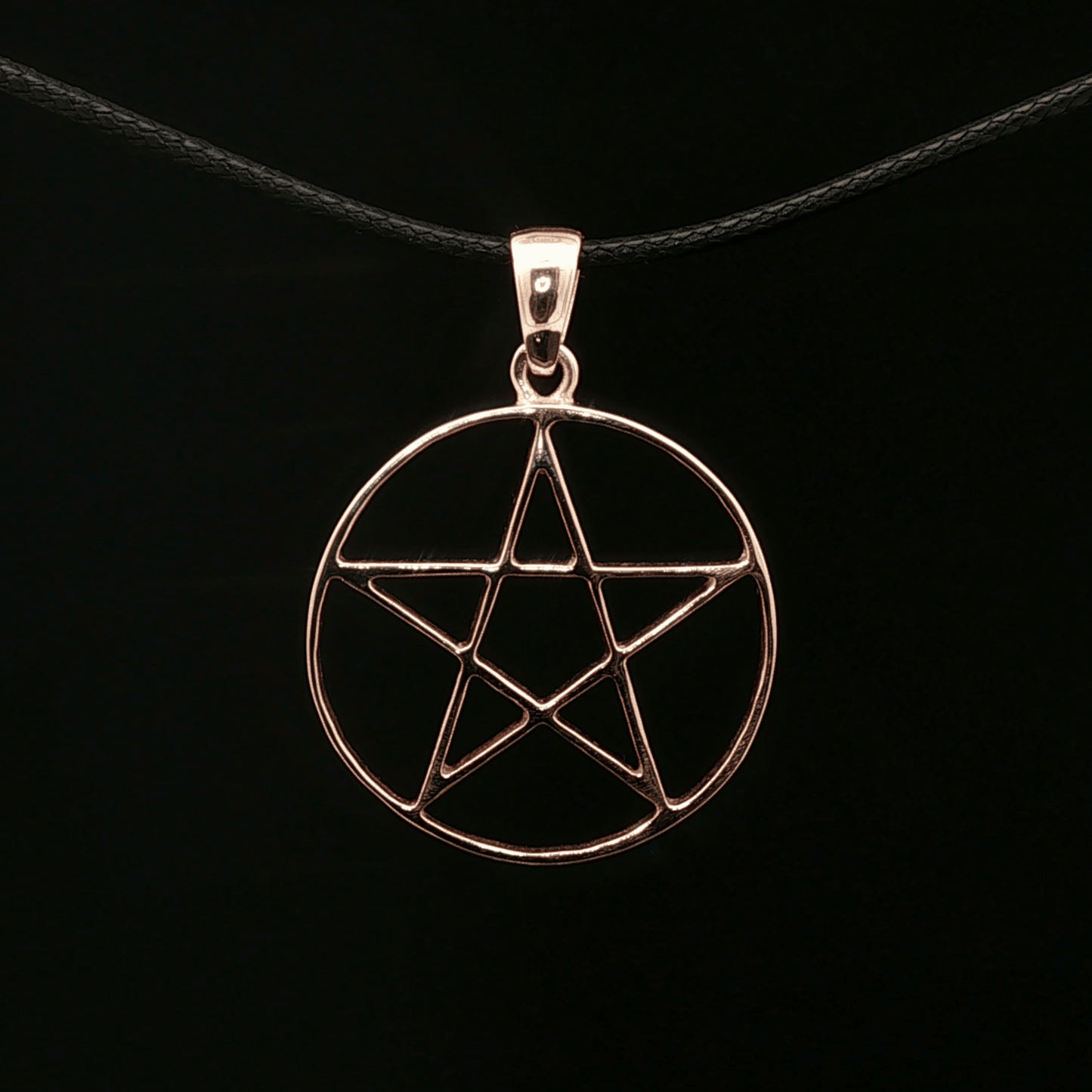Large Pentacle Pendant in Sterling Silver or Antique Bronze - Le Dragon Argenté