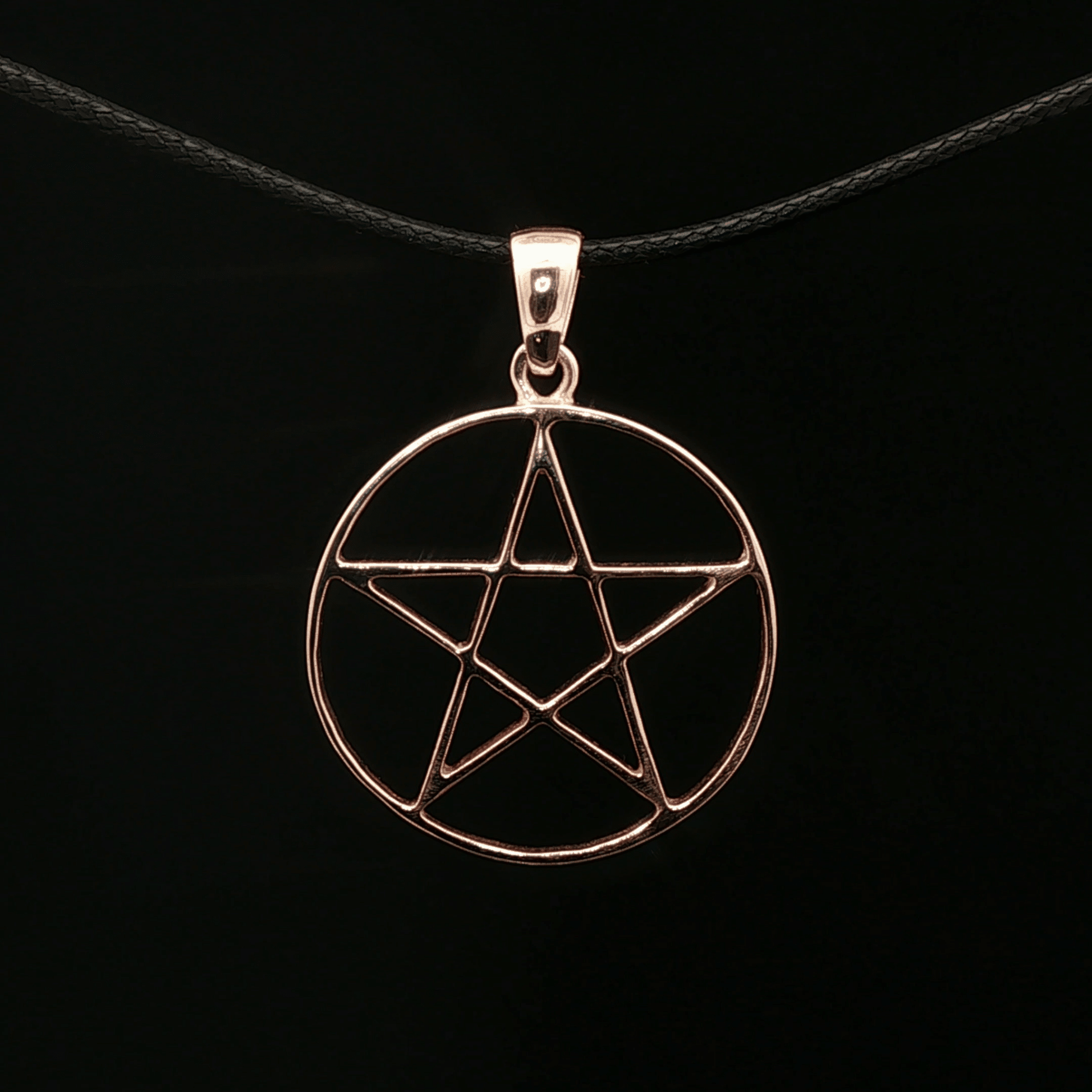 Large Pentacle Pendant in Sterling Silver or Antique Bronze - Le Dragon Argenté
