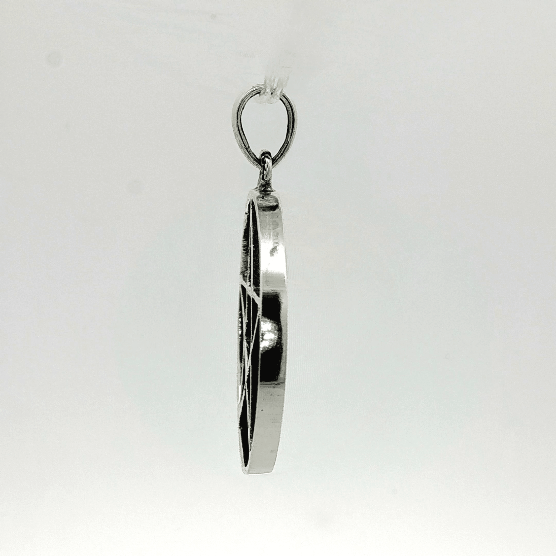 Large Pentacle Pendant in Sterling Silver or Antique Bronze - Le Dragon Argenté