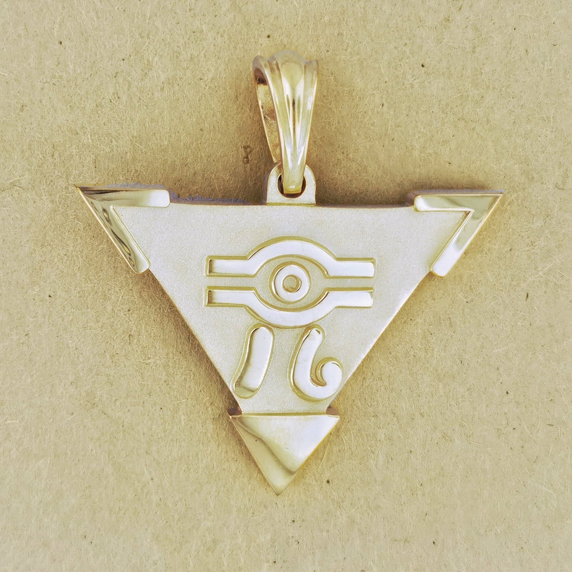 Large Yugi - Oh Millennium Puzzle Pendant in Gold Made To Order - Le Dragon Argenté