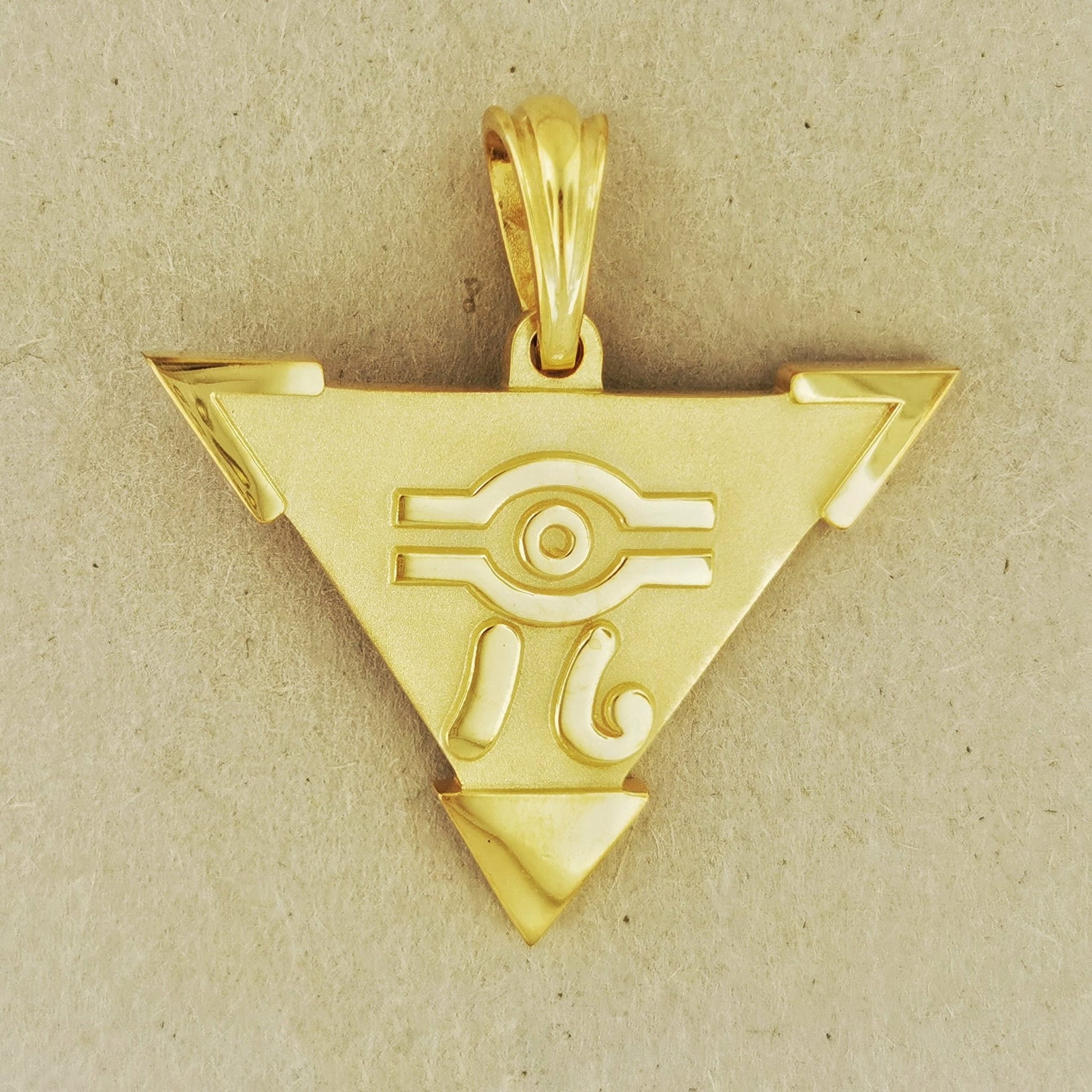 Large Yugi - Oh Millennium Puzzle Pendant in Gold Made To Order - Le Dragon Argenté