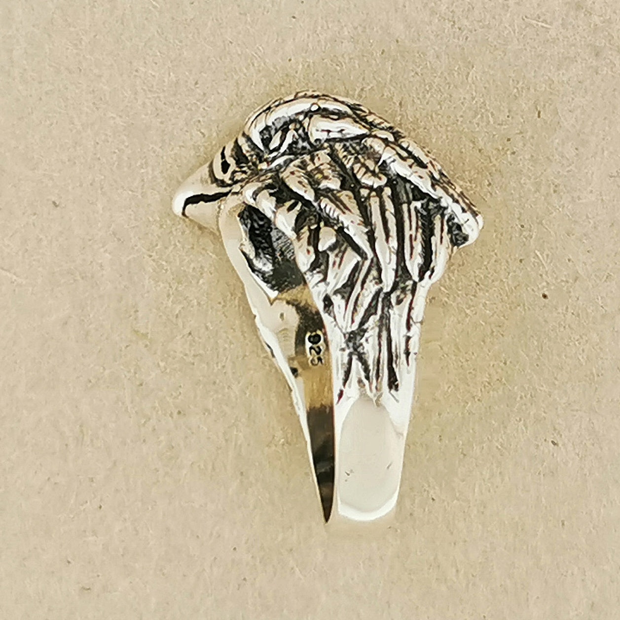 Vintage Design Eagle Head Ring in Sterling Silver, Vintage Eagle Ring, Silver Eagle Ring, Sterling Silver Eagle Ring, Silver Animal Ring, Silver Americana Ring, Silver Bird Ring, Bird Lover Ring, Retro Eagle Ring, Big Eagle Ring, Eagle Face Ring