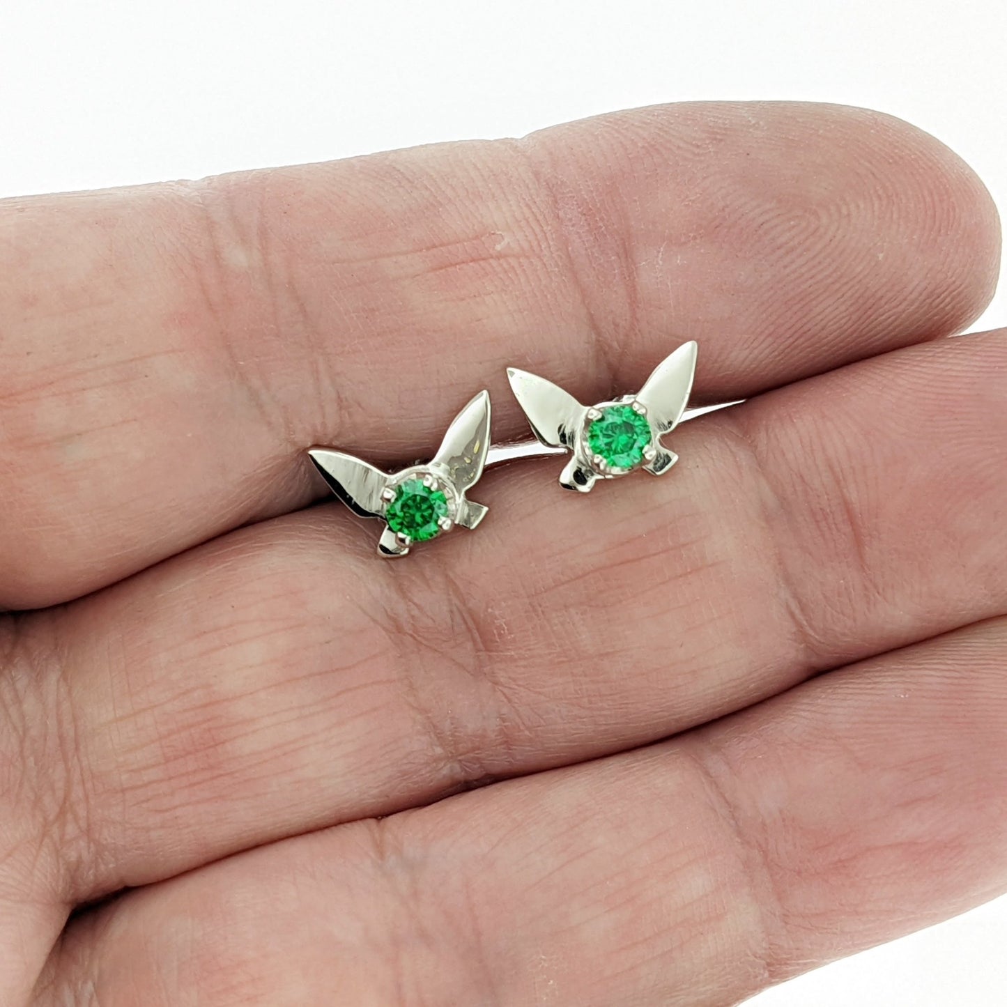 Legend of Zelda Navi Fairy Earrings in Sterling Silver - Le Dragon Argenté