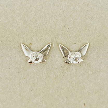 Legend of Zelda Navi Fairy Earrings in Sterling Silver with Pale Aquamarine - Le Dragon Argenté - Bestseller - birthstone earrings - fairy earrings