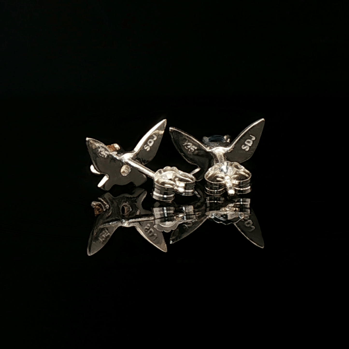 Legend of Zelda Navi Fairy Earrings in Sterling Silver with Blue Topaz and Citrine - Le Dragon Argenté - Bestseller - gemstone earrings - fairy earrings