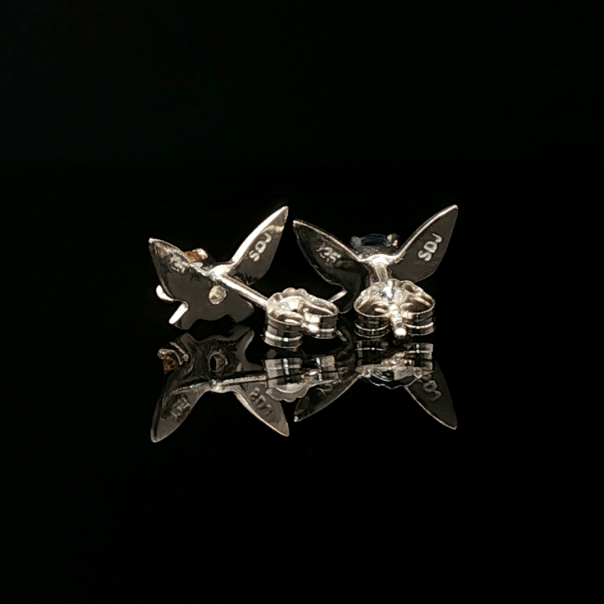 Legend of Zelda Navi Fairy Earrings in Sterling Silver with Blue Topaz and Citrine - Le Dragon Argenté - Bestseller - gemstone earrings - fairy earrings