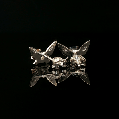 Legend of Zelda Navi Fairy Earrings in Sterling Silver with Blue Topaz and Citrine - Le Dragon Argenté - Bestseller - gemstone earrings - fairy earrings