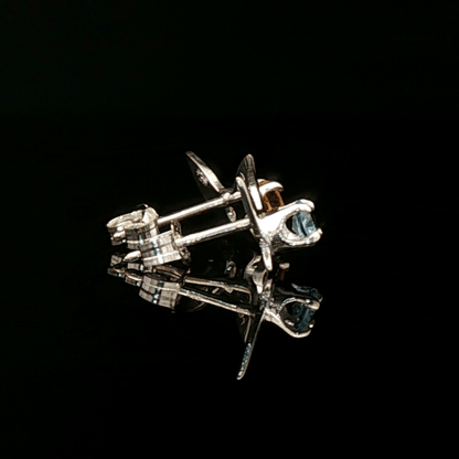 Legend of Zelda Navi Fairy Earrings in Sterling Silver with Blue Topaz and Citrine - Le Dragon Argenté - Bestseller - gemstone earrings - fairy earrings