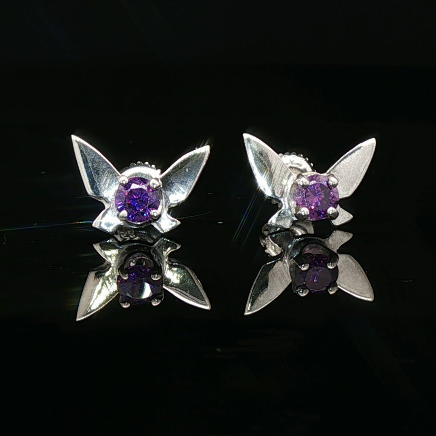 Legend of Zelda Navi Fairy Earrings in Sterling Silver - Le Dragon Argenté