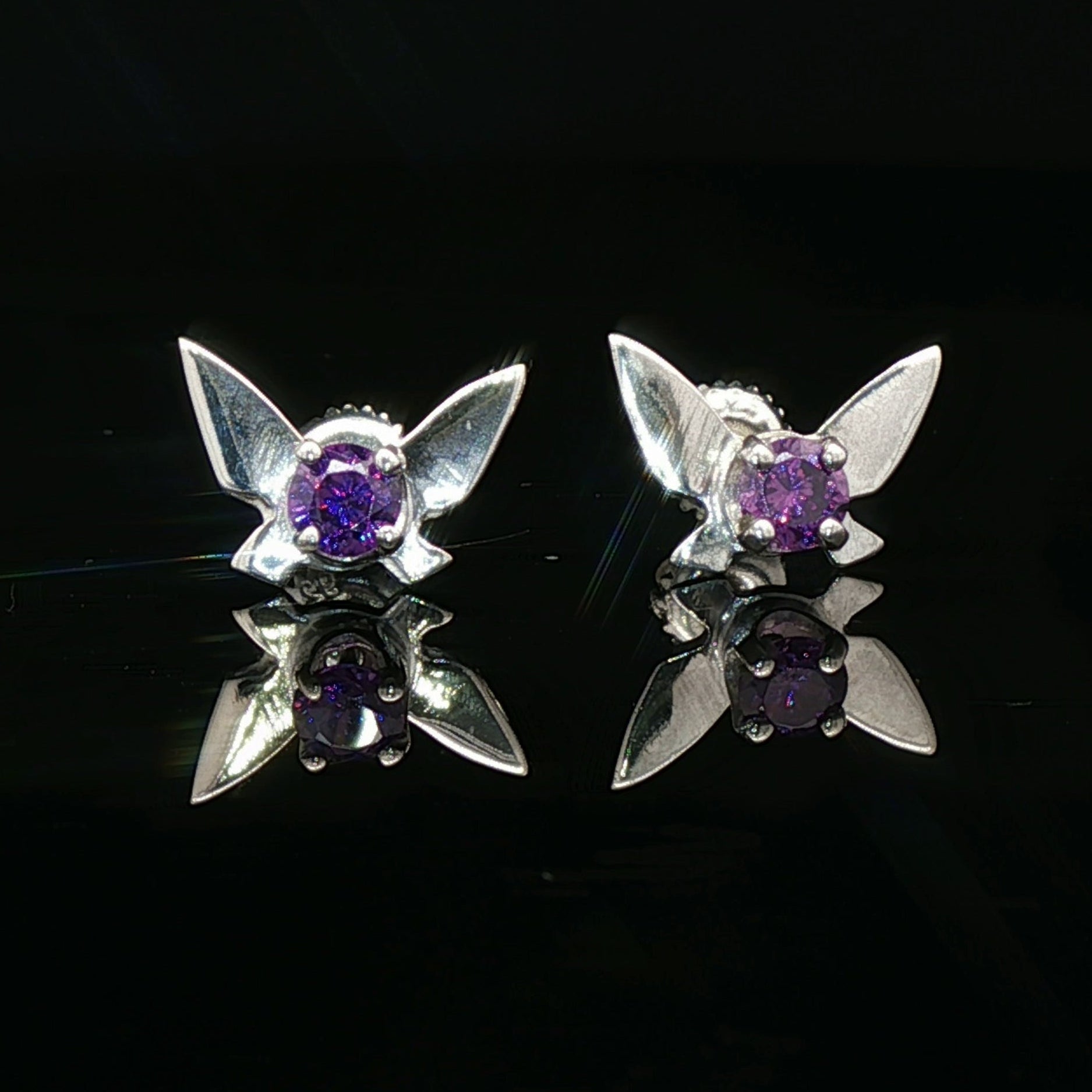 Legend of Zelda Navi Fairy Earrings in Sterling Silver - Le Dragon Argenté