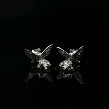Legend of Zelda Navi Fairy Earrings in Sterling Silver with august birthstone - Le Dragon Argenté - Bestseller - gemstone earrings - fairy earrings