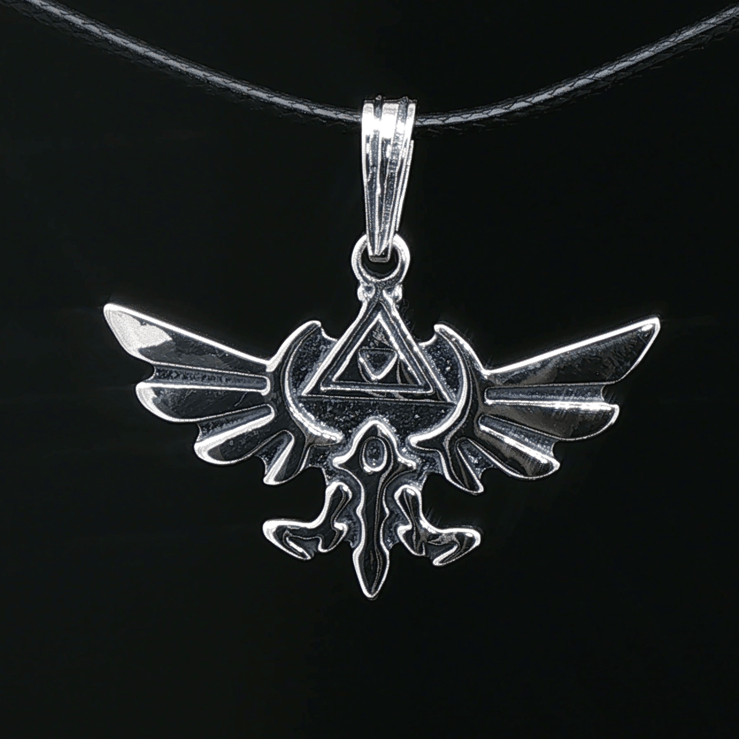 Legend of Zelda Pendant in Sterling Silver or Antique Bronze - Le Dragon Argenté