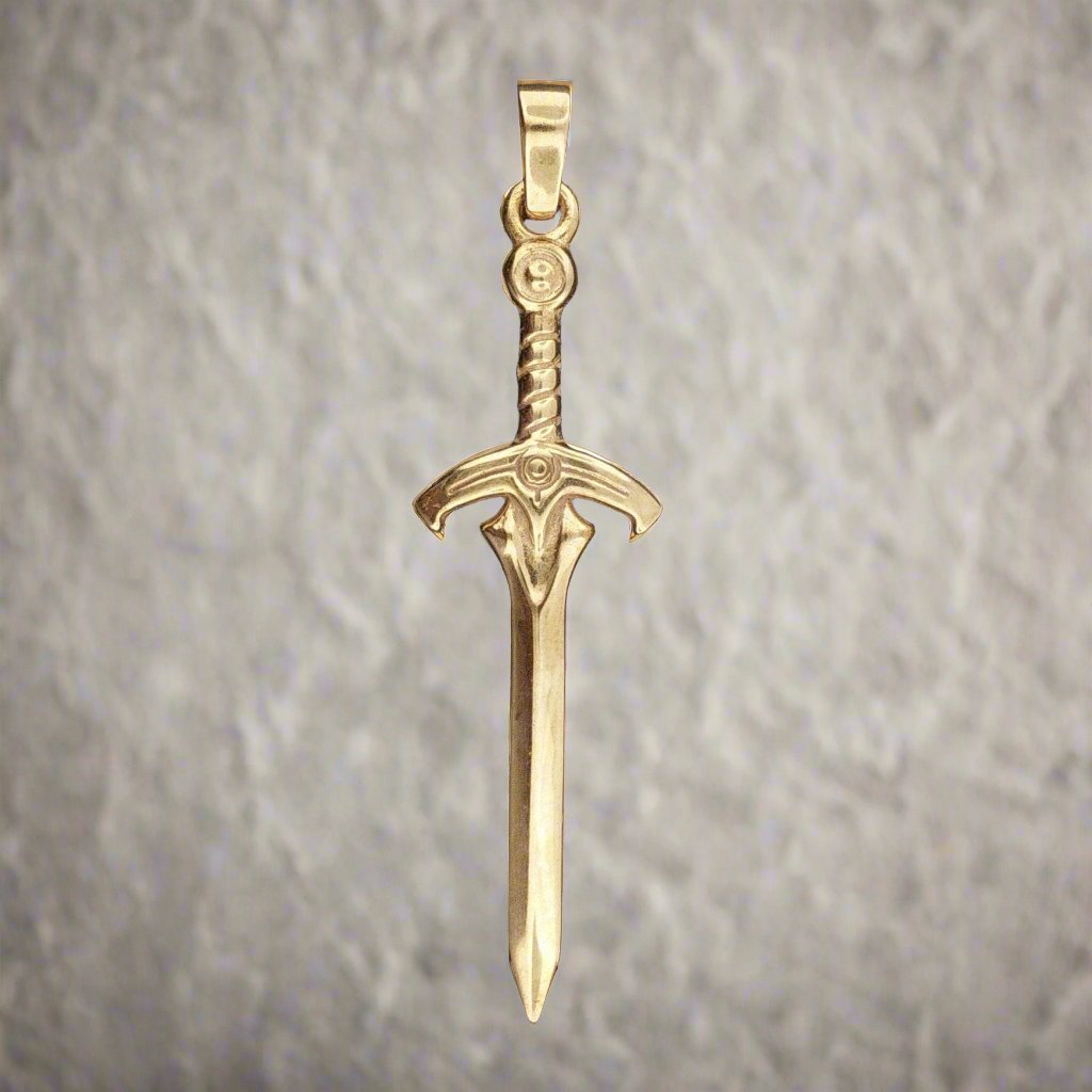 Legend Of Zelda Four Sword Pendant in Antique Bronze 