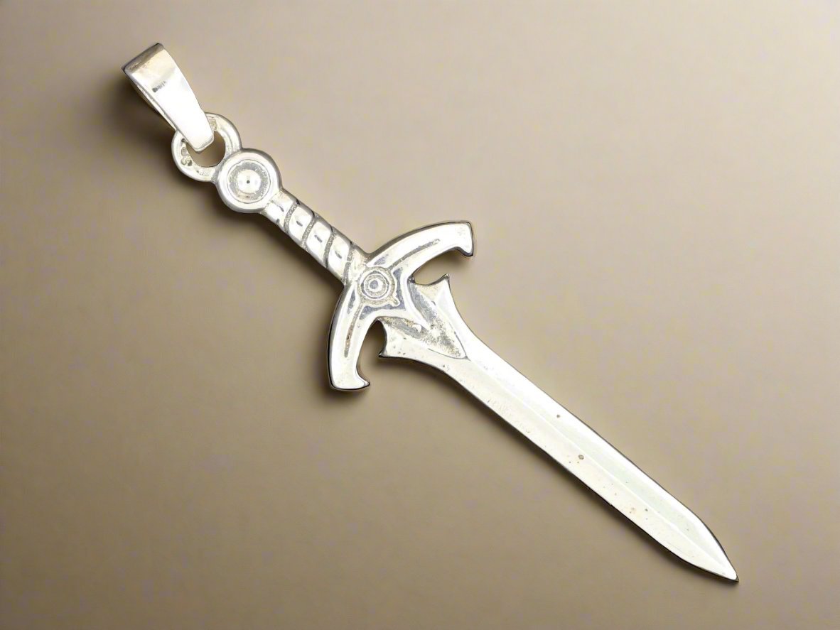 Legend Of Zelda Four Sword Pendant in Sterling Silver