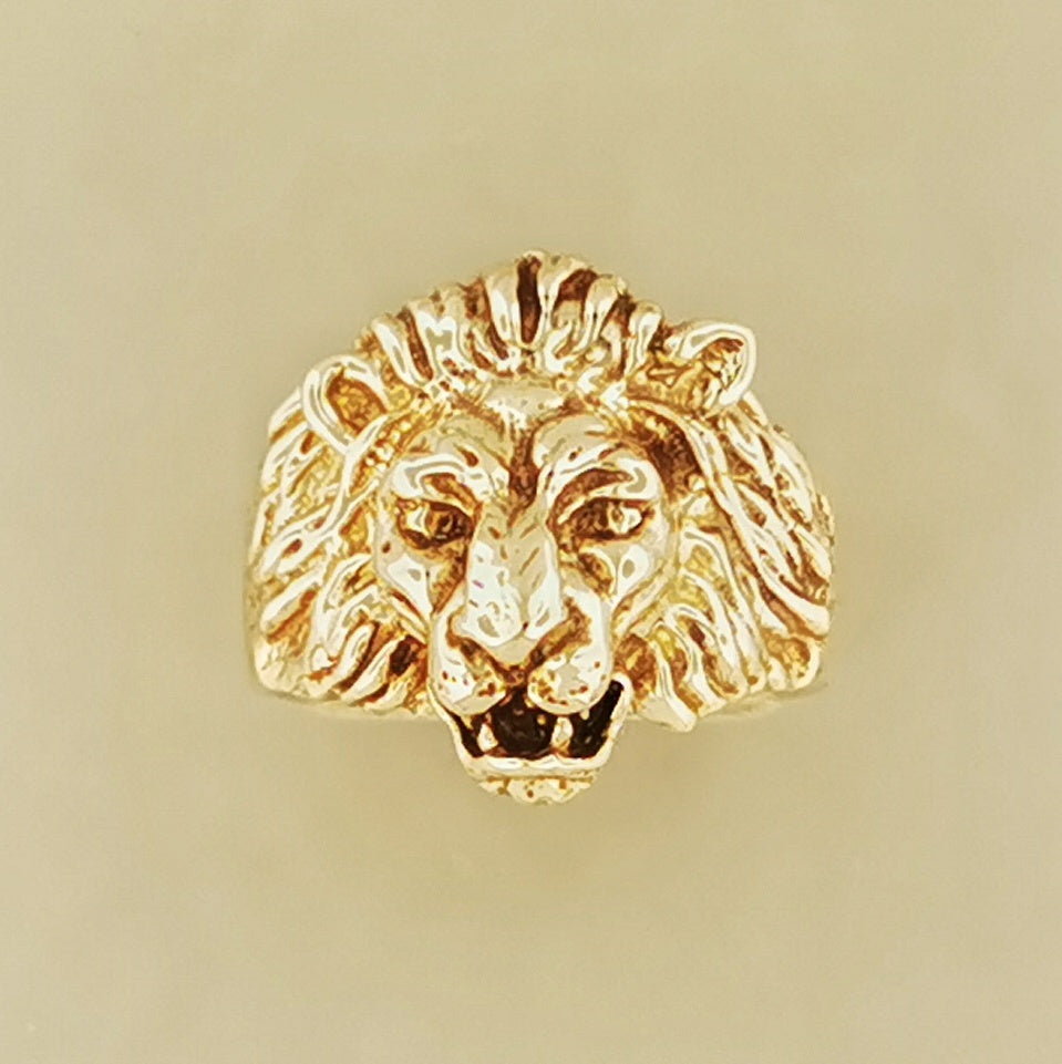 Classic Lion Ring in Antique Bronze, Vintage Design Lion Ring, Retro Lion Ring, Mid-Century Lion Ring, Lion Signet Ring, Bronze Lion Jewelry, Vintage Bronze Ring, 3D Bronze Ring, Antique Bronze Animal Jewellery, Classic Lion Ring