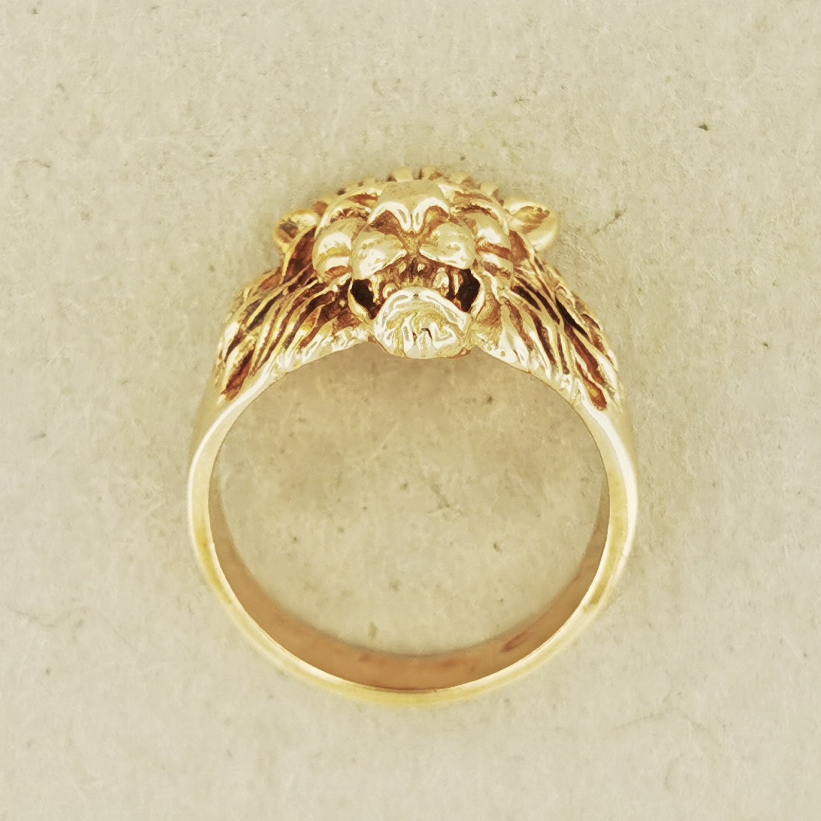 Classic Lion Ring in Antique Bronze, Vintage Design Lion Ring, Retro Lion Ring, Mid-Century Lion Ring, Lion Signet Ring, Bronze Lion Jewelry, Vintage Bronze Ring, 3D Bronze Ring, Antique Bronze Animal Jewellery, Classic Lion Ring