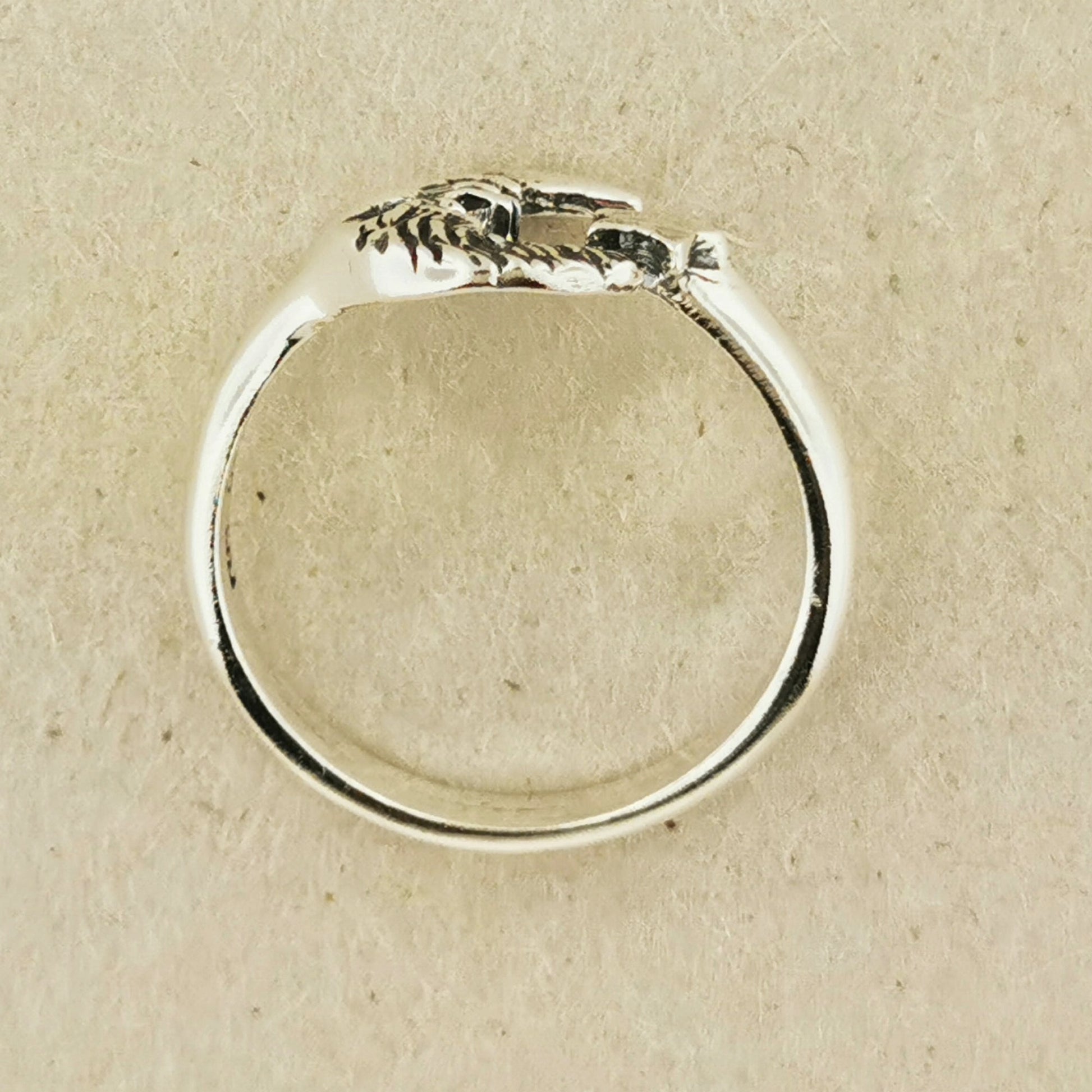 Man In The Moon Adjustable Ring In Sterling Silver Or Antique Bronze - Le Dragon Argenté