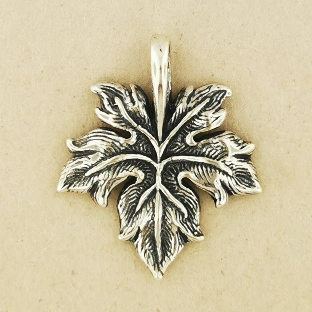 Handmade bronze maple leaf pendant for nature and patriotic gifts