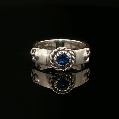 Matching Howl and Sophie Ring Set in Sterling Silver with Faceted Imitation Gemstones - Le Dragon Argenté