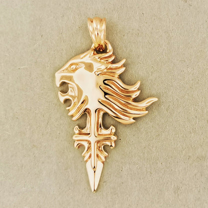 Medium Final Fantasy 8 Squall Griever Pendant in Gold - Le Dragon Argenté