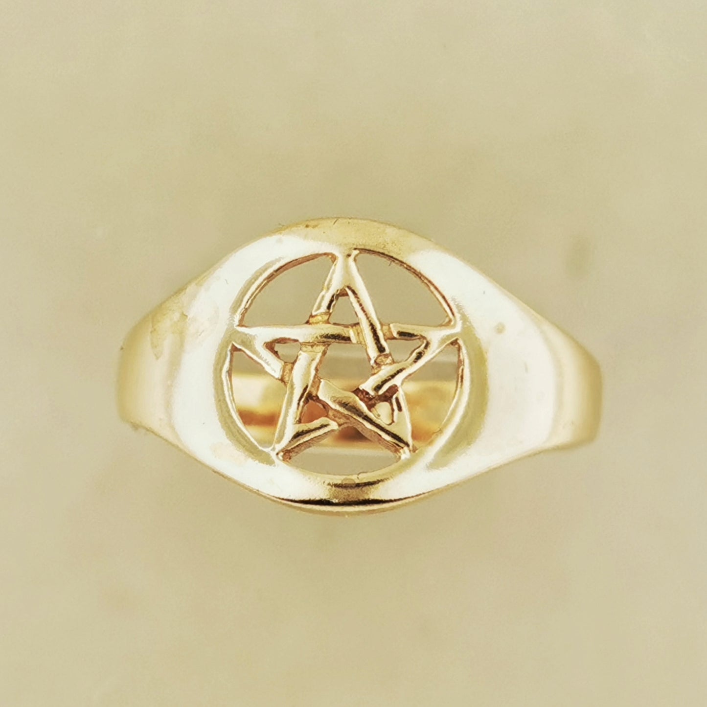 Medium Pentacle Ring in 925 Silver or Bronze, Mens Pentacle Ring Jewelry, Ladies Pentacle Ring Jewelry, Jewellery Gift for Wicca Pagan, Bronze Pagan Ring, Bronze Pentacle Ring, Bronze Wiccan Jewellery, Bronze Pagan Jewelry, Antique Bronze Witch Ring
