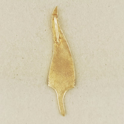 Memory Feather Pendant in Antique Bronze - Le Dragon Argenté
