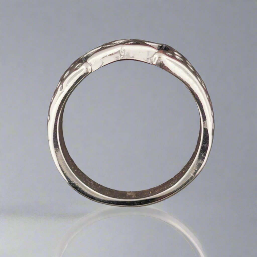 Mens Large Pentagram Ring in Sterling Silver or Antique Bronze - Le Dragon Argenté