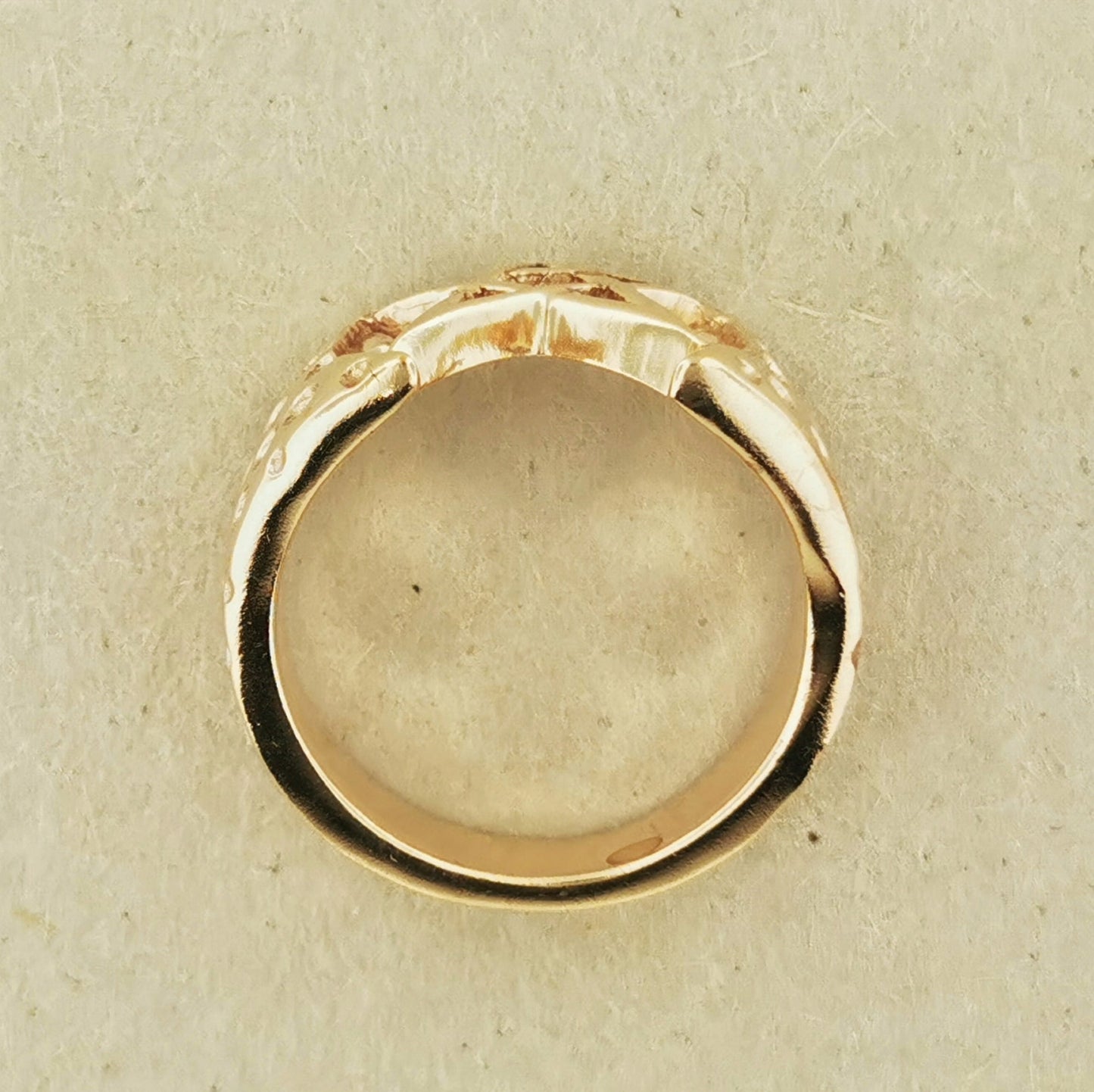 Mens Large Pentagram Ring in Sterling Silver or Antique Bronze - Le Dragon Argenté