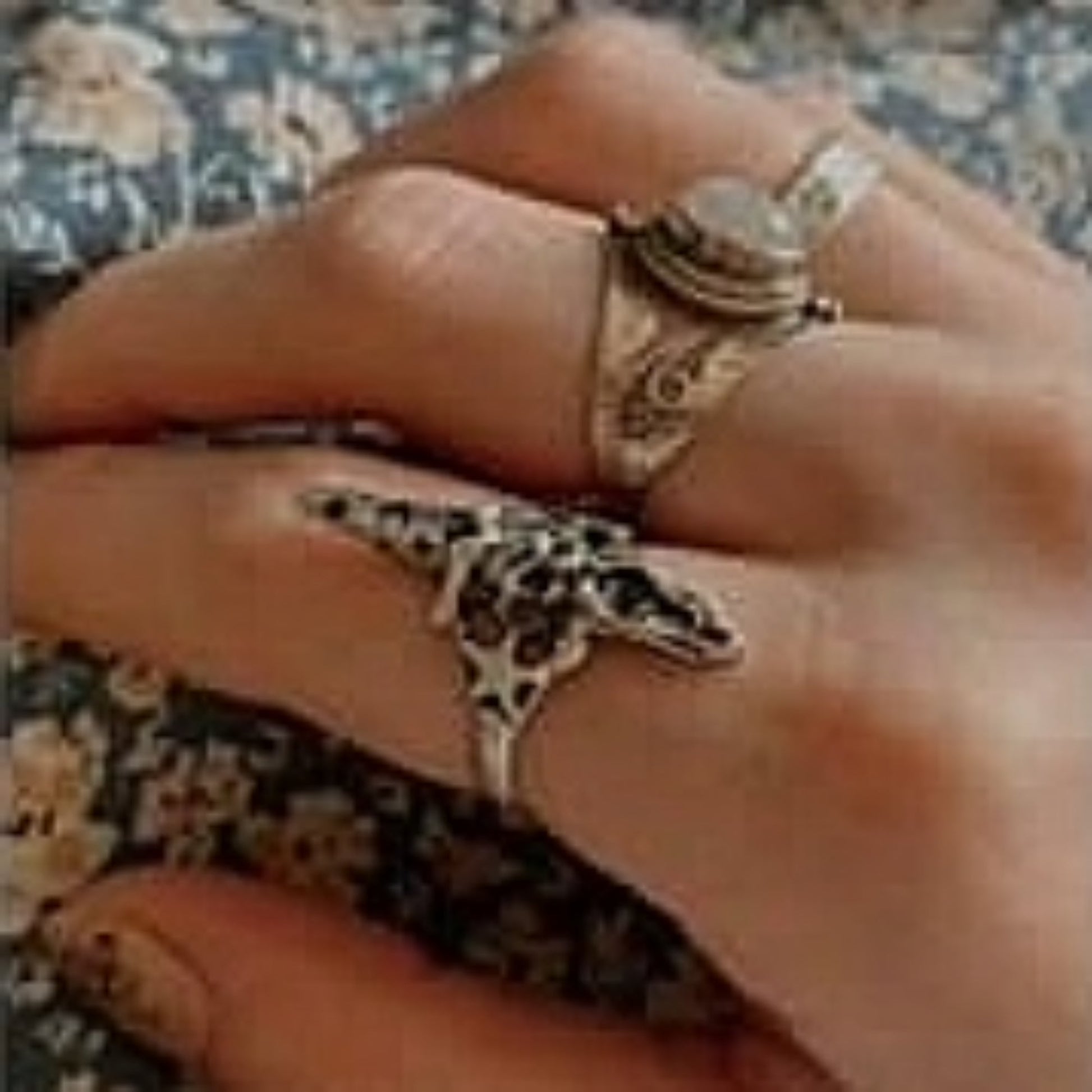 Merlin Ring in Sterling Silver or Antique Bronze - Le Dragon Argenté