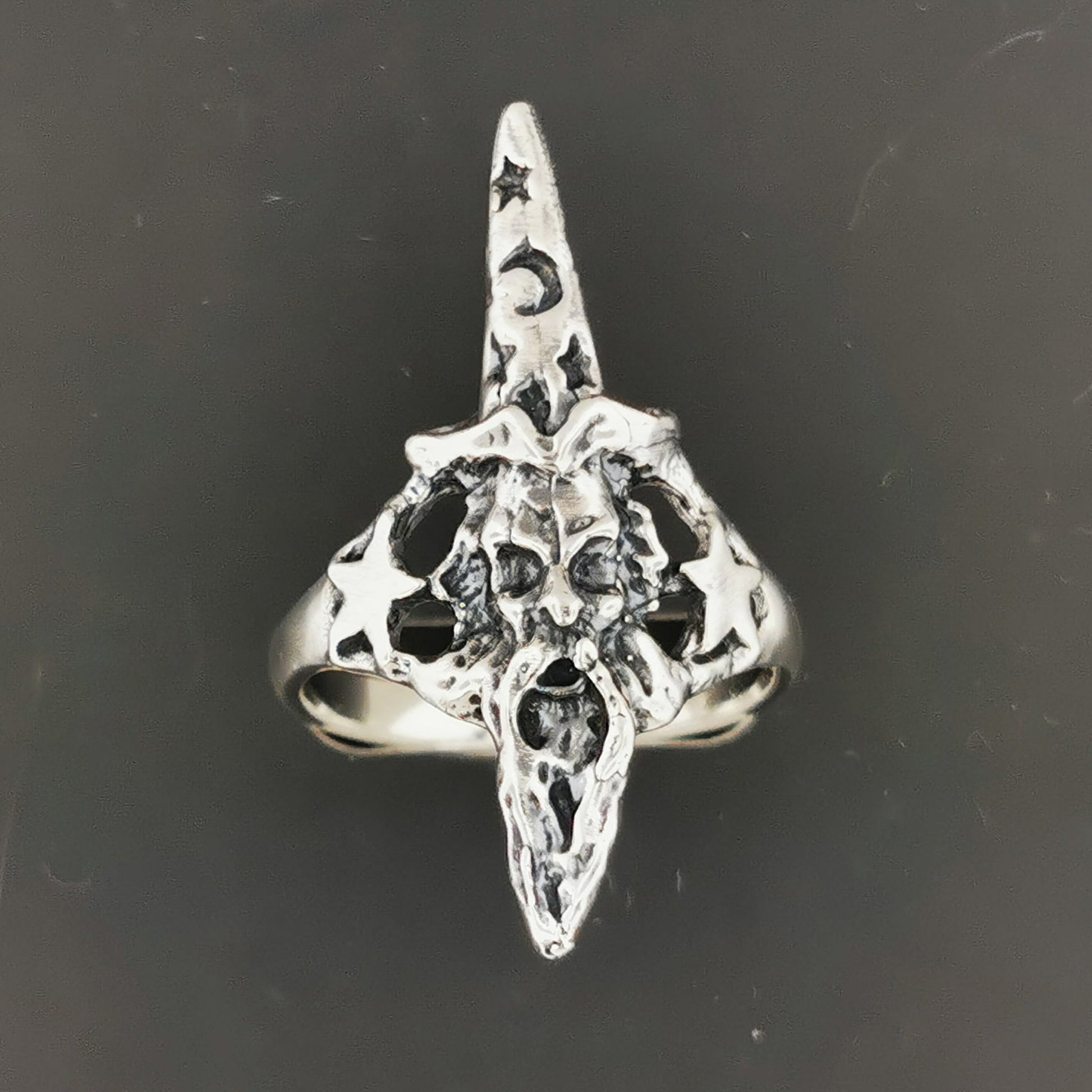 Merlin Ring in Sterling Silver or Antique Bronze - Le Dragon Argenté