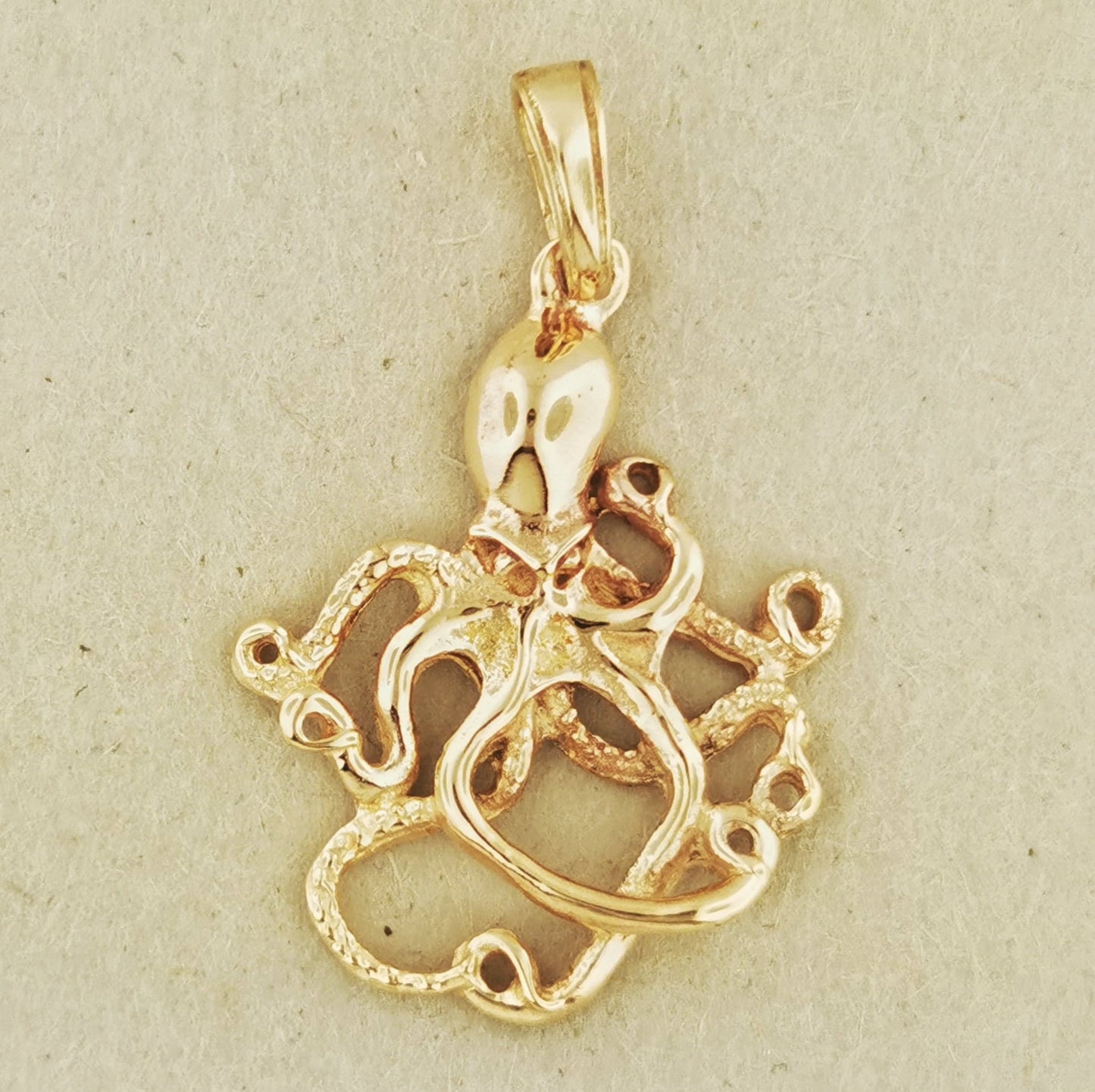 Octopus Pendant in Sterling Silver or Antique Bronze - Le Dragon Argenté