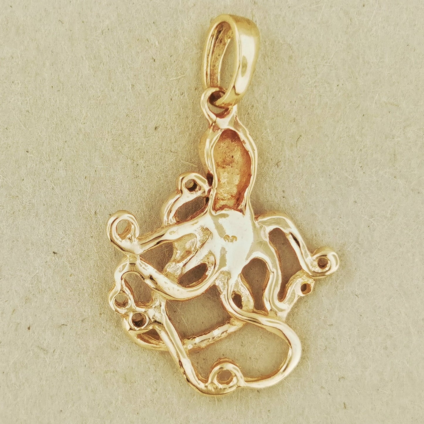 Octopus Pendant in Sterling Silver or Antique Bronze - Le Dragon Argenté