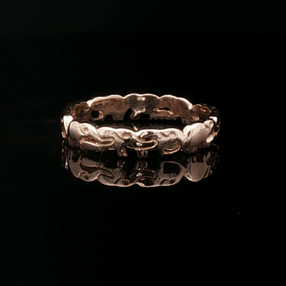 Parading Elephant Ring in  Antique Bronze - Le Dragon Argenté
