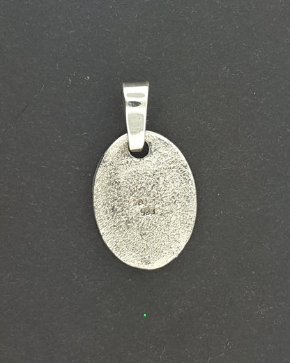 Paw Print Medallion in Sterling Silver or Antique Bronze - Le Dragon Argenté