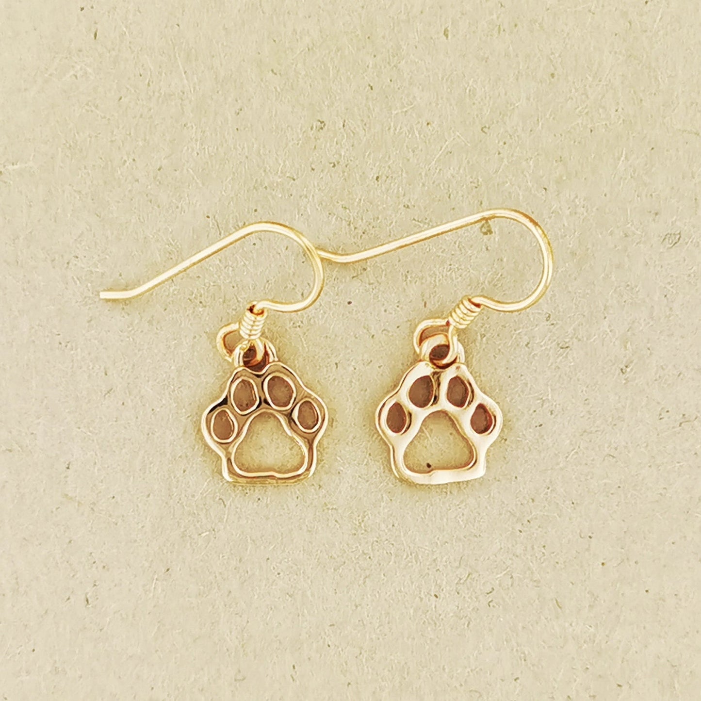 Paw Print Silhouette Earrings - Le Dragon Argenté