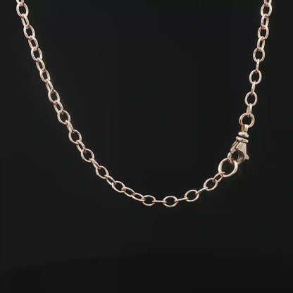 Antique Bronze 3mm Oval Cable Chain Made to Order - Le Dragon Argenté
